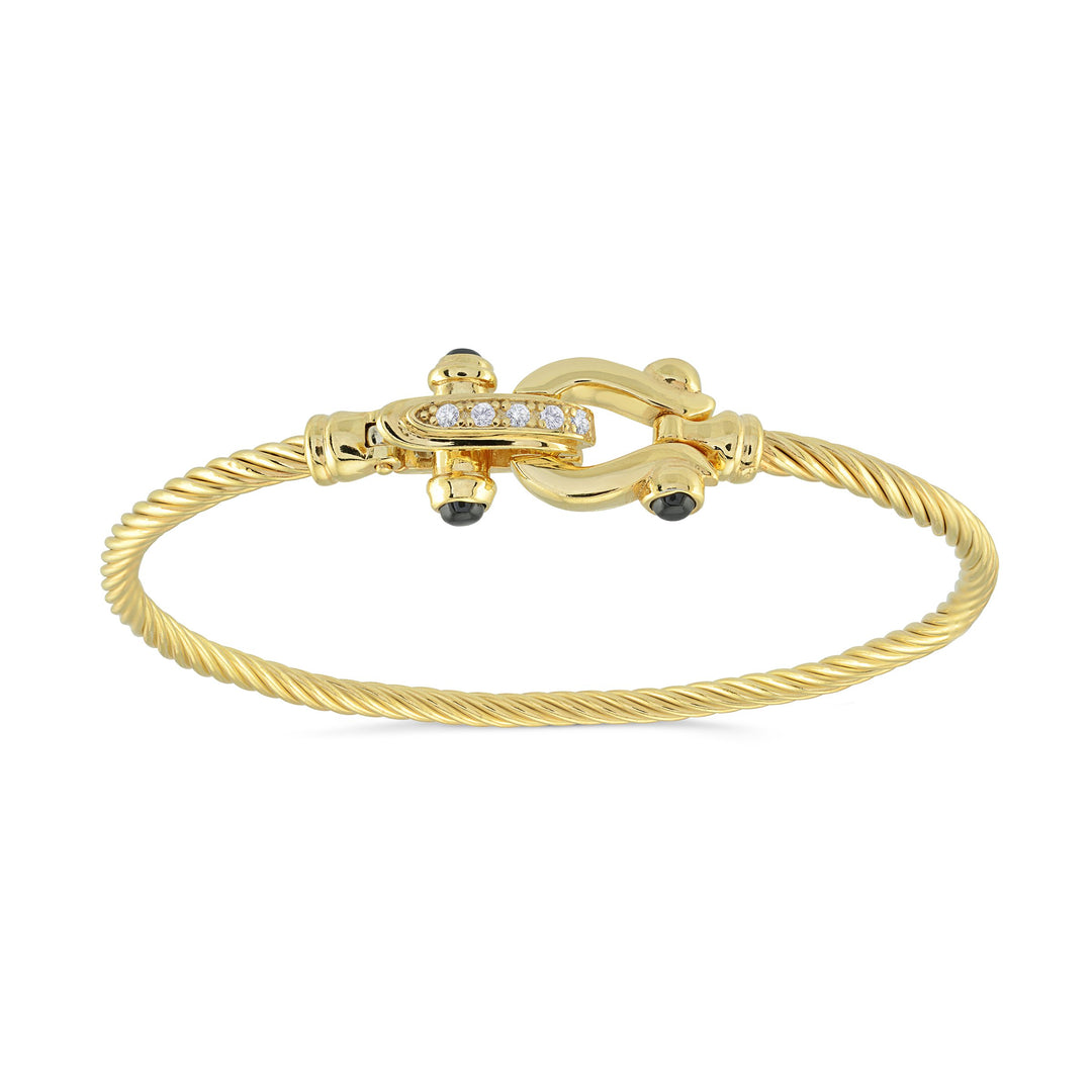 Equestrian Twisted Bangle