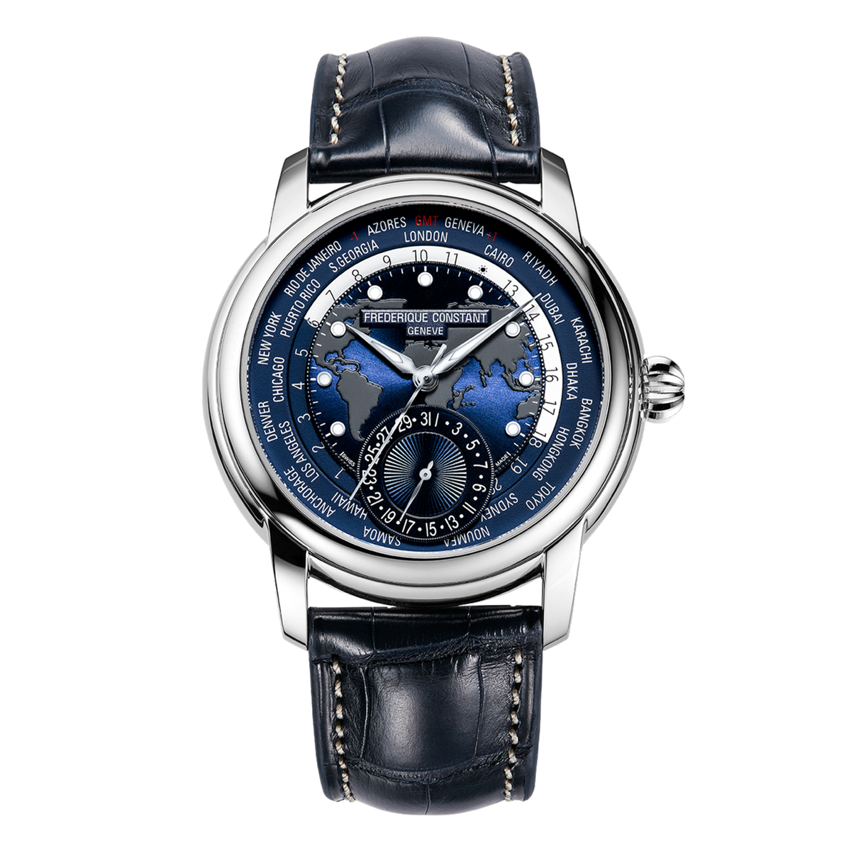 Frederique Constant - Manufacture Worldtimer - FC-718NWM4H6