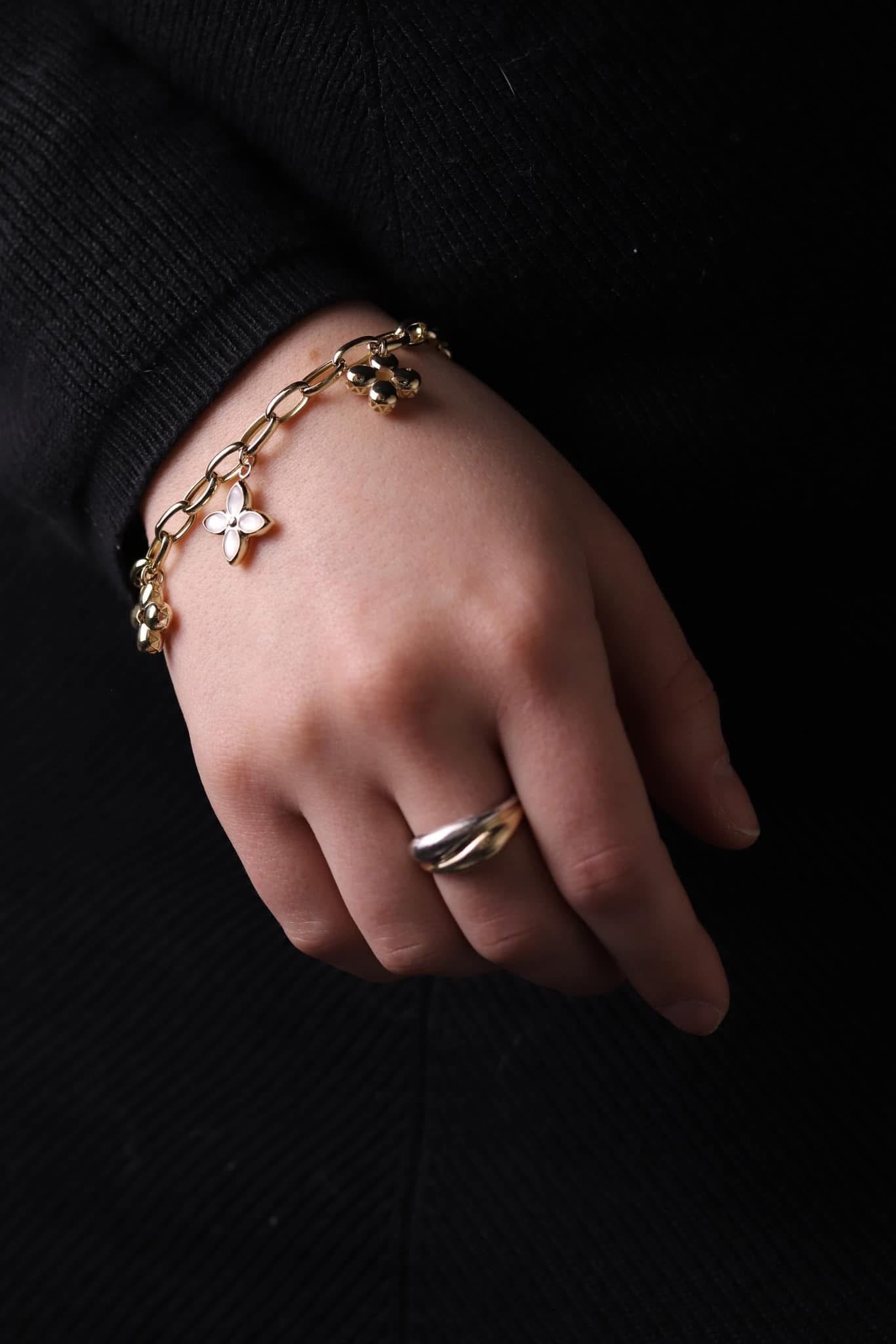 Bracelet Breloque Trefle 10k