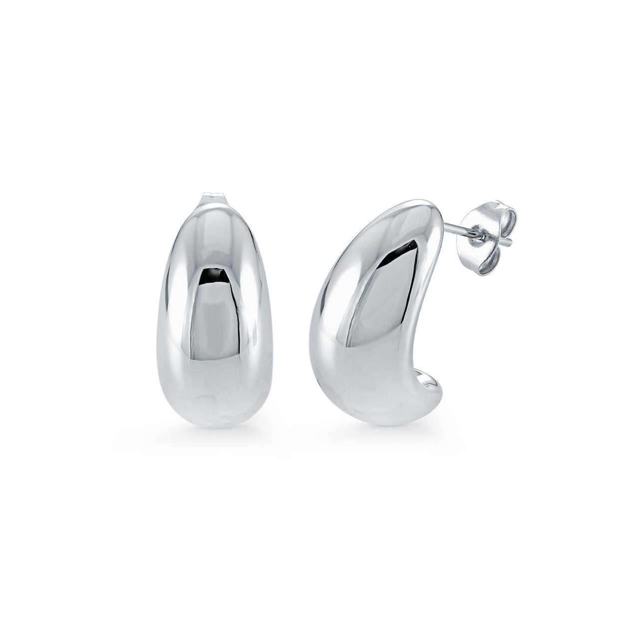 Boucle d'oreille Pendante en Acier