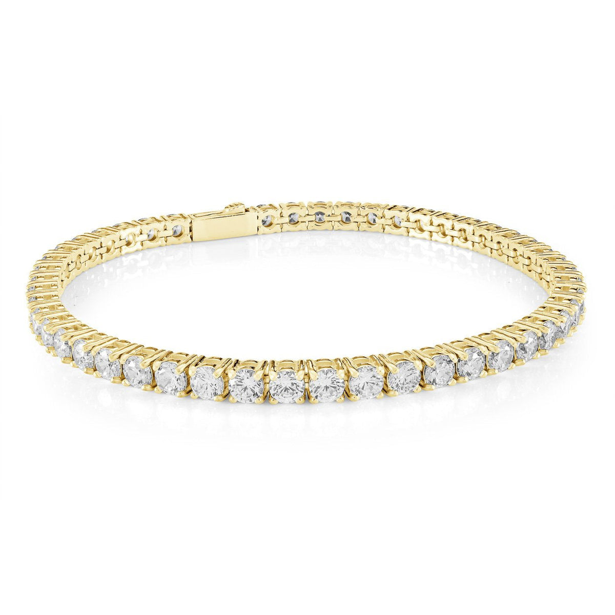 Stainless Steel Tennis CZ Bracelet 3mm