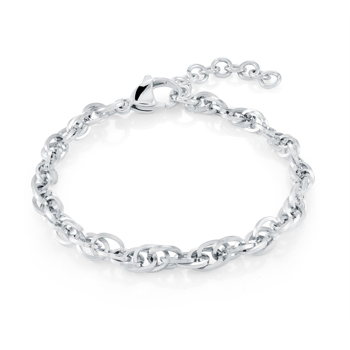Stainless Steel Serpentine Twist Bracelet