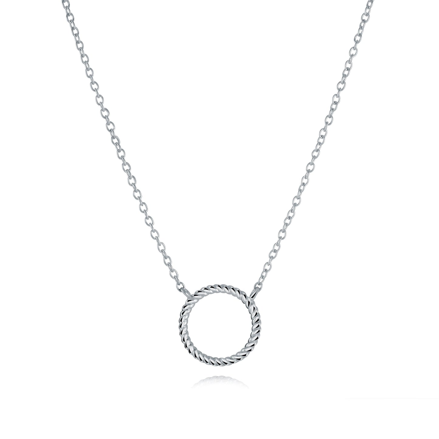 Collier en Acier Cercle Torsadé