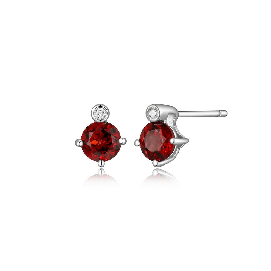 Stud Pierre de Naissance en argent