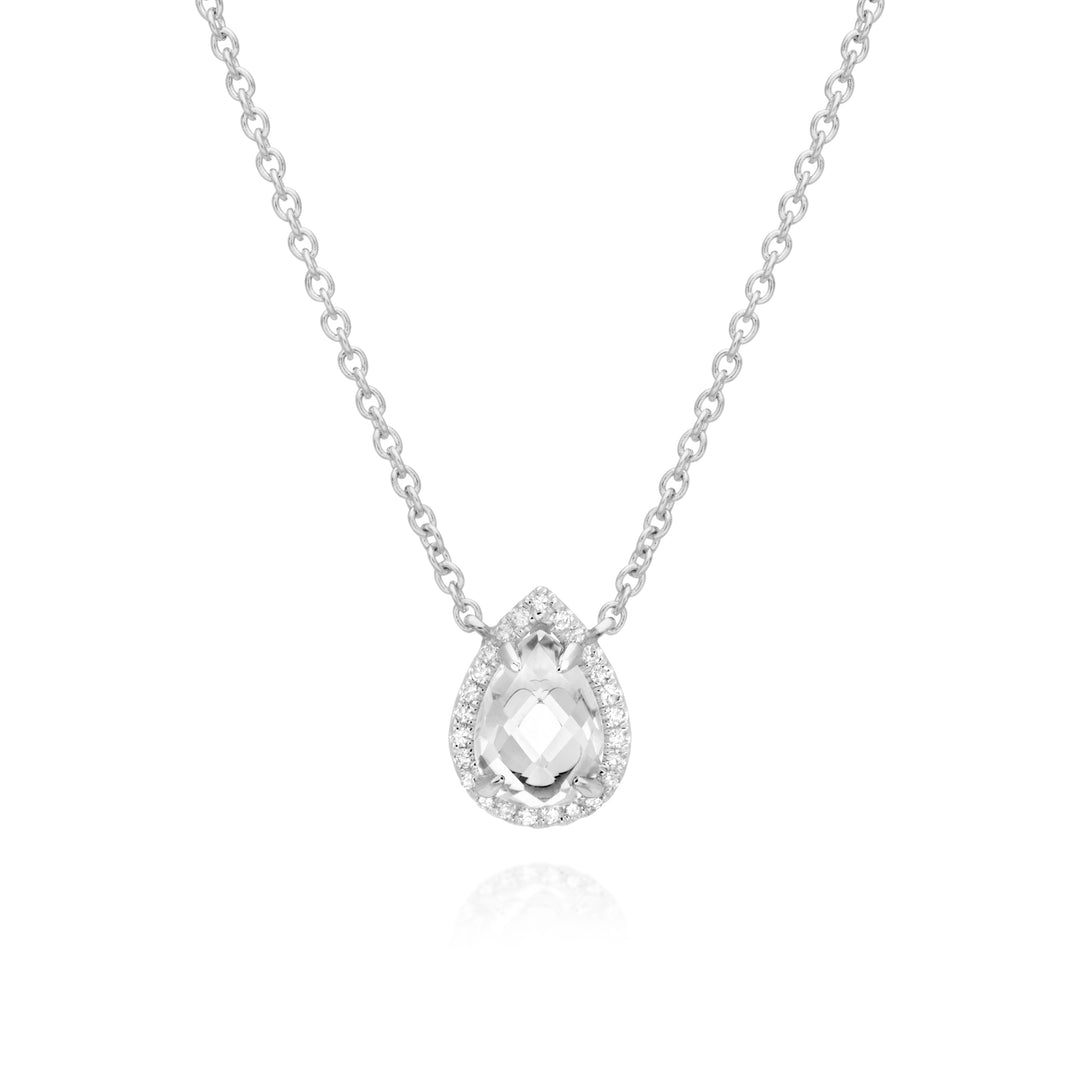 Topaz Pear Necklace