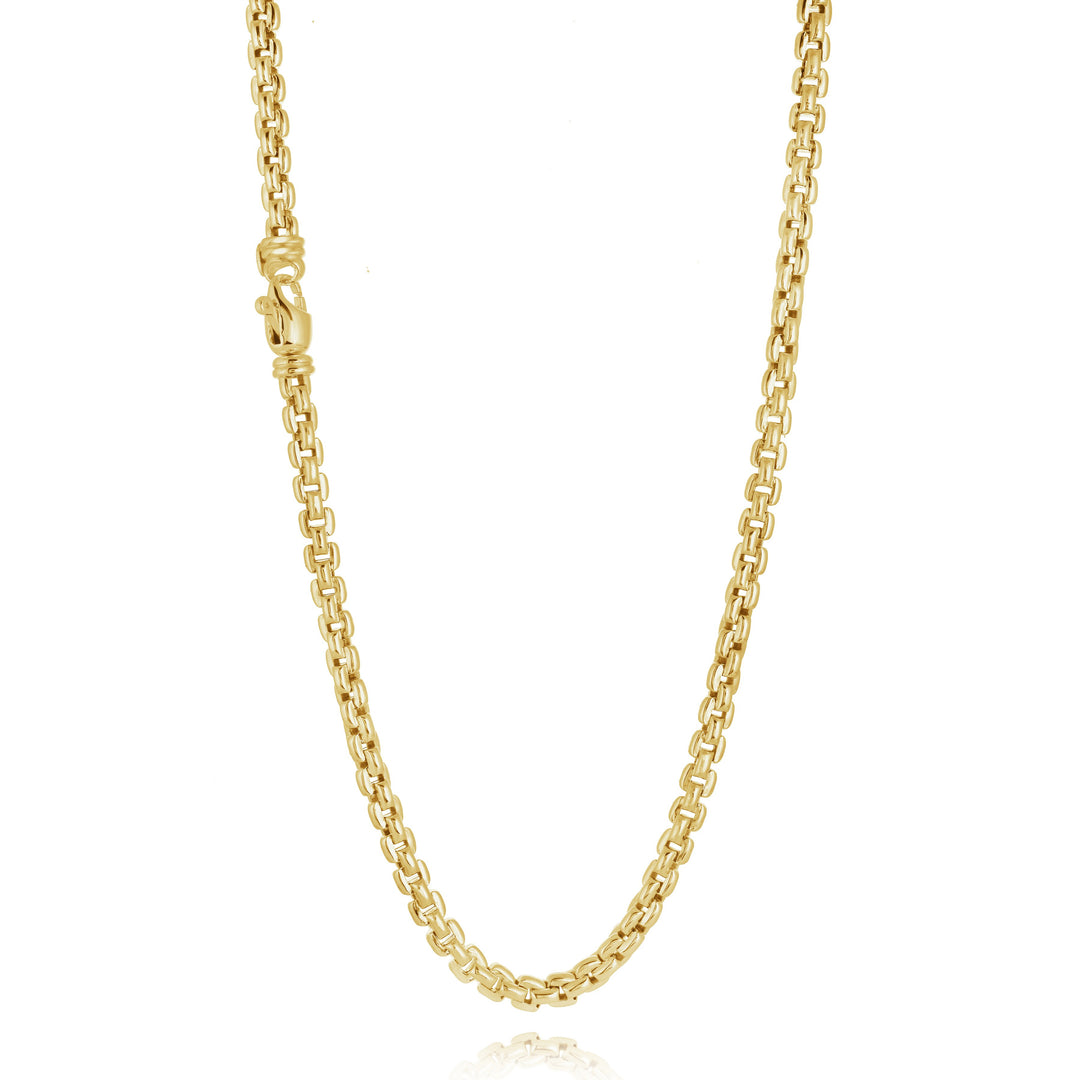 Rounded Cubic Link Necklace