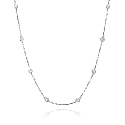 Collier Diamant Sur Chaîne