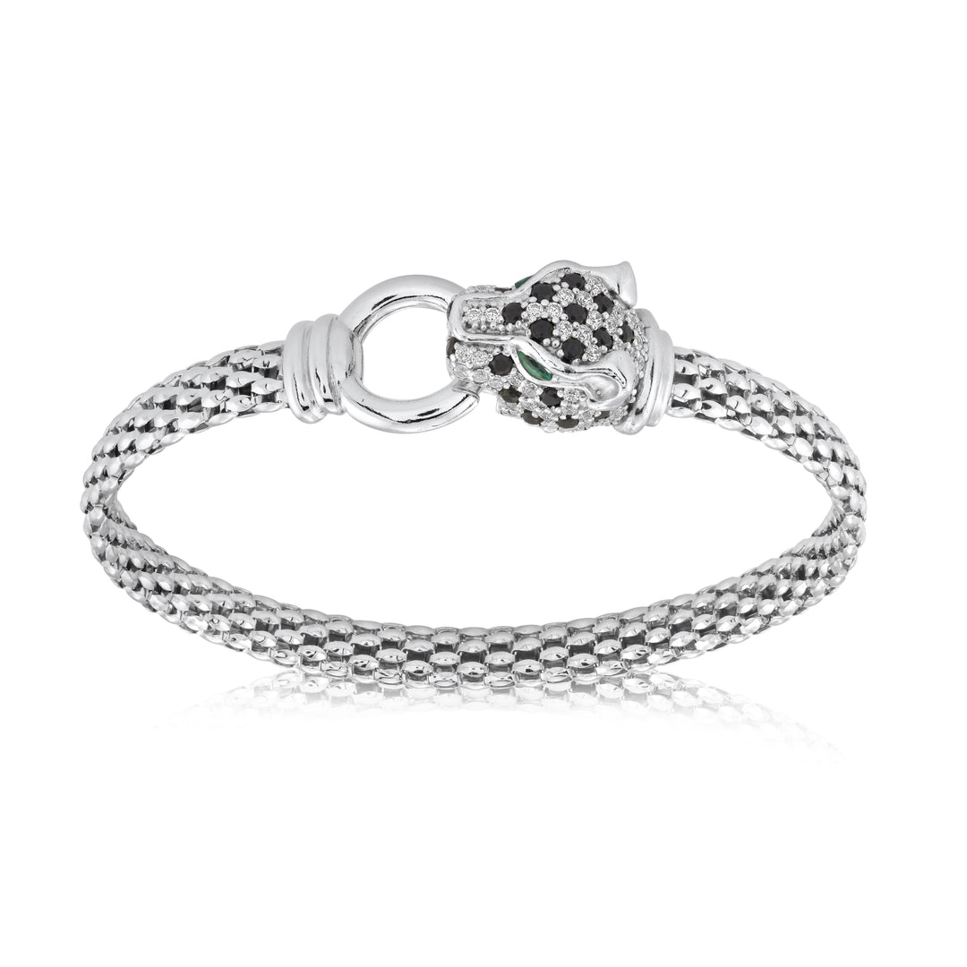 Bracelet Panthère Yeux Vert