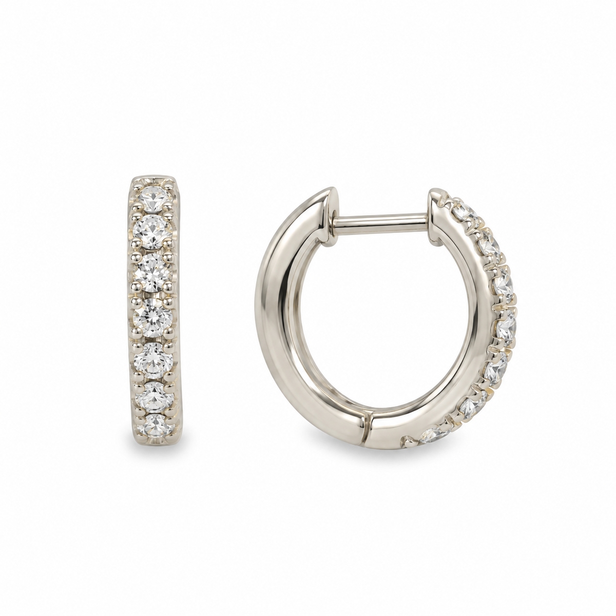 Huggies à Diamants 10mm