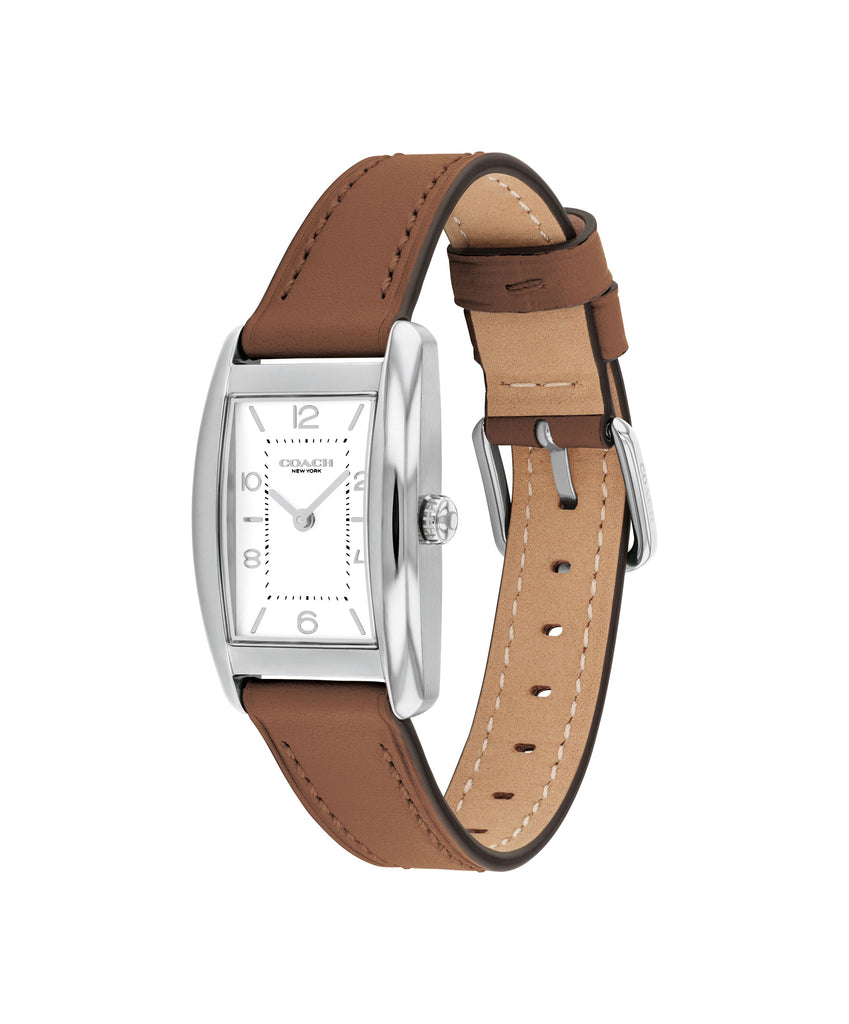 Montre Coach Reese Doré et Cuir Brun