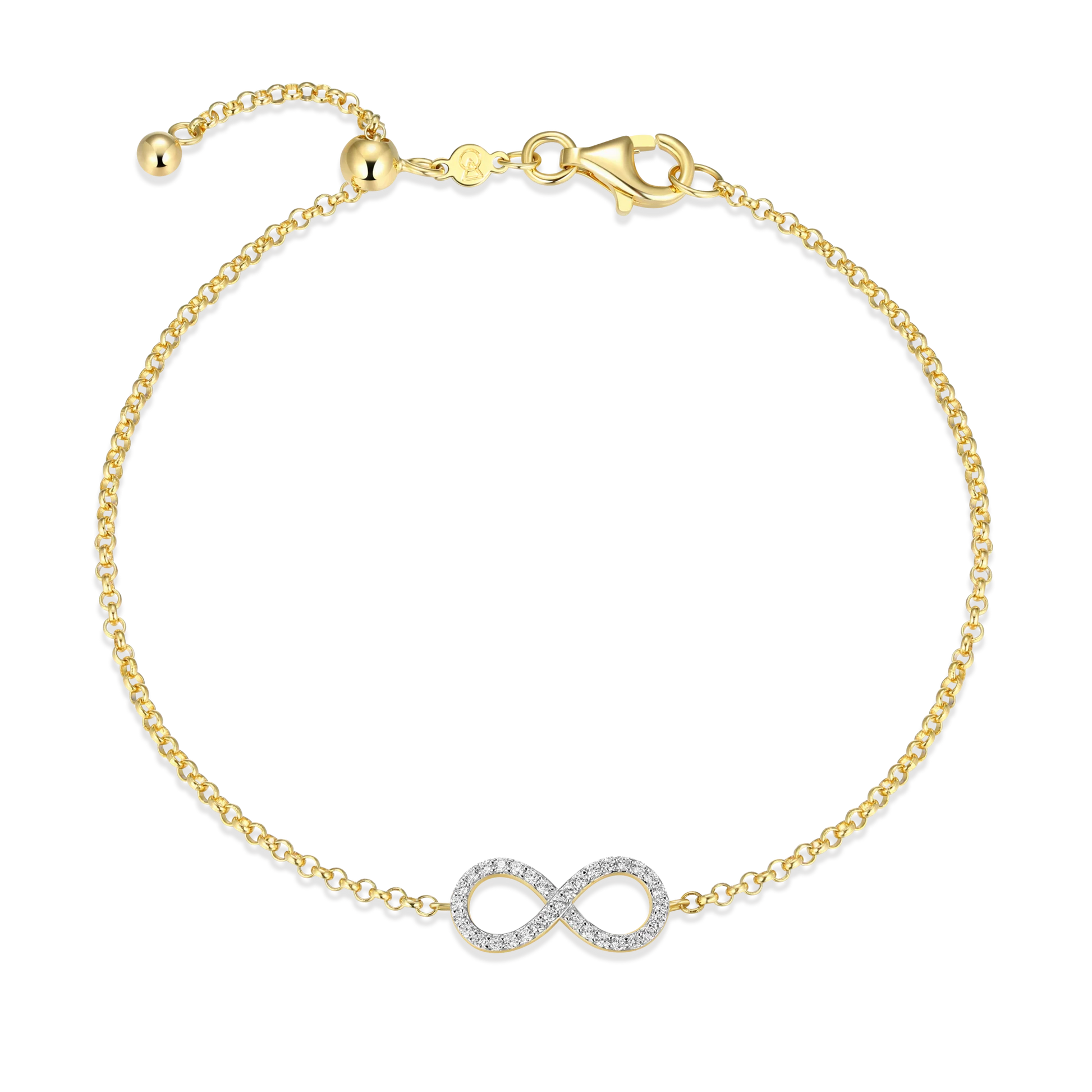 Bracelet Infini Bolo - Jaune