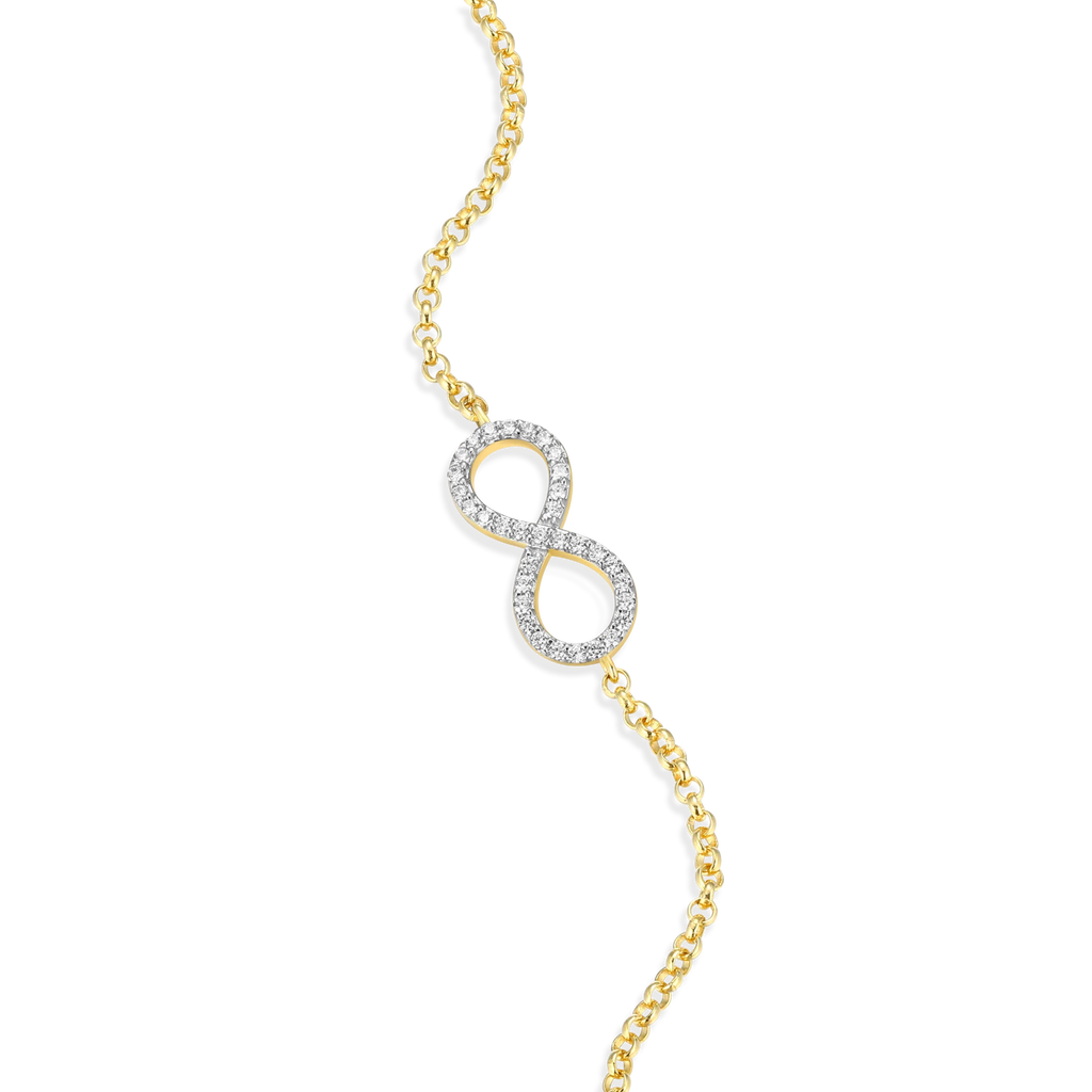 Bracelet Infini Bolo - Jaune