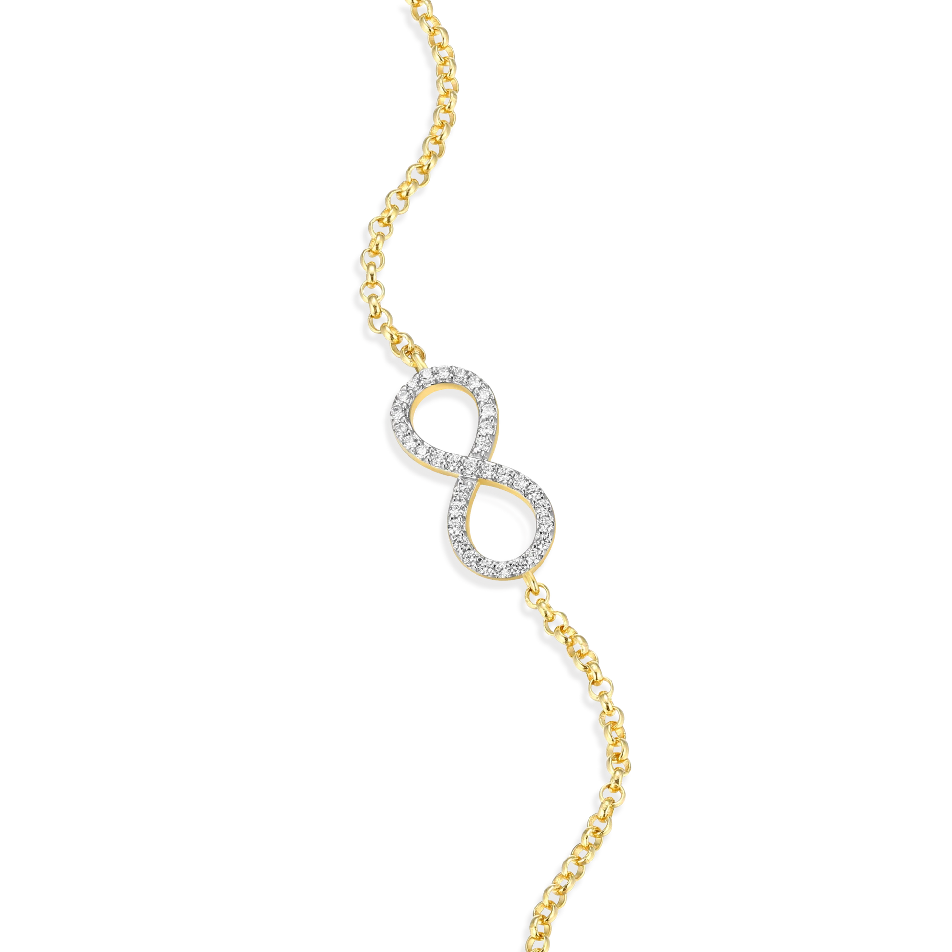 Bracelet Infini Bolo - Jaune
