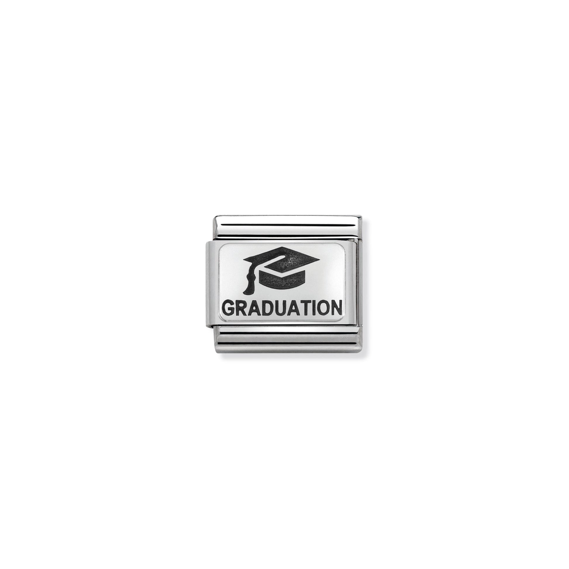 MAILLON COMPOSABLE CHAPEAU DE GRADUATION ARGENT