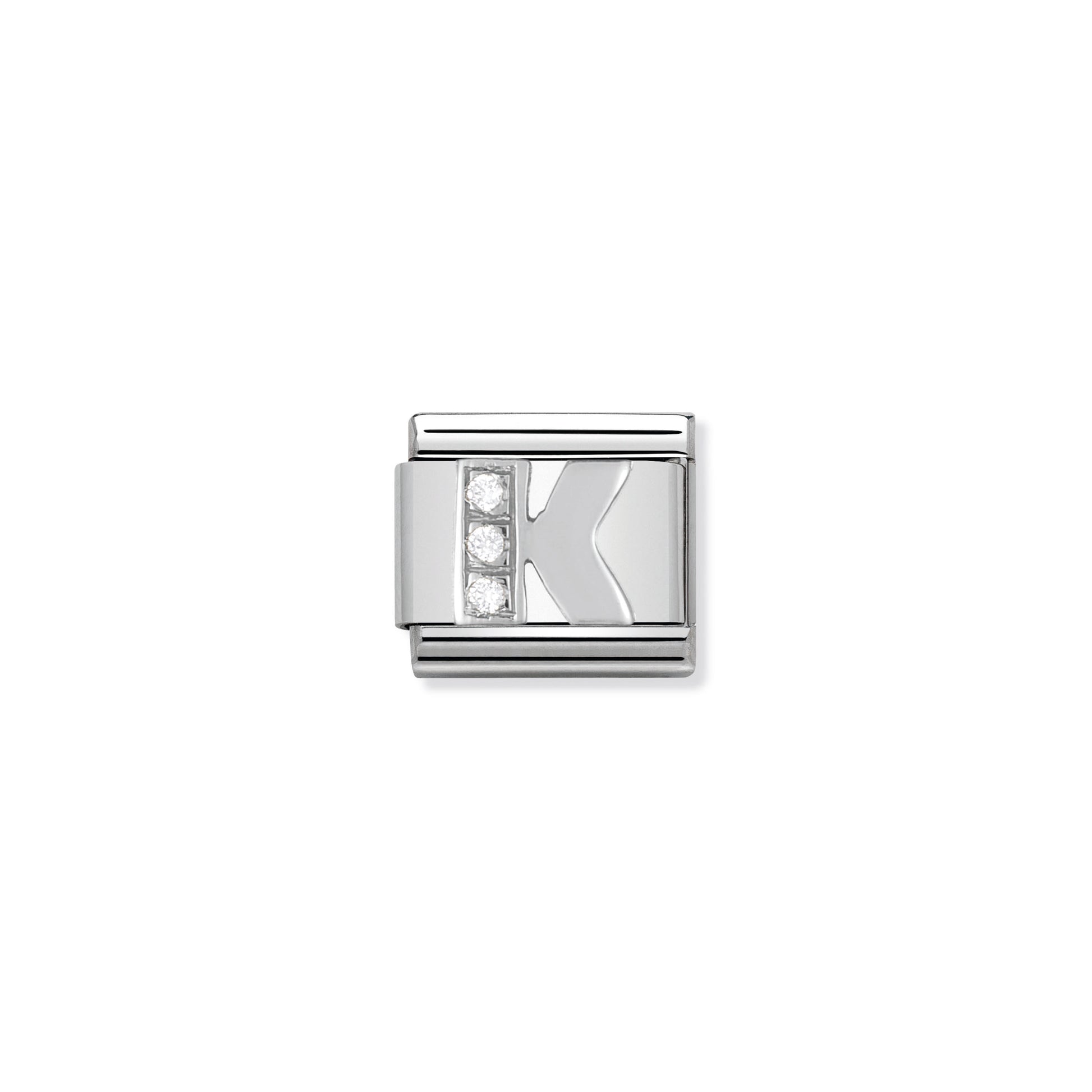 MAILLON COMPOSABLE ARGENT ET ZIRCON K