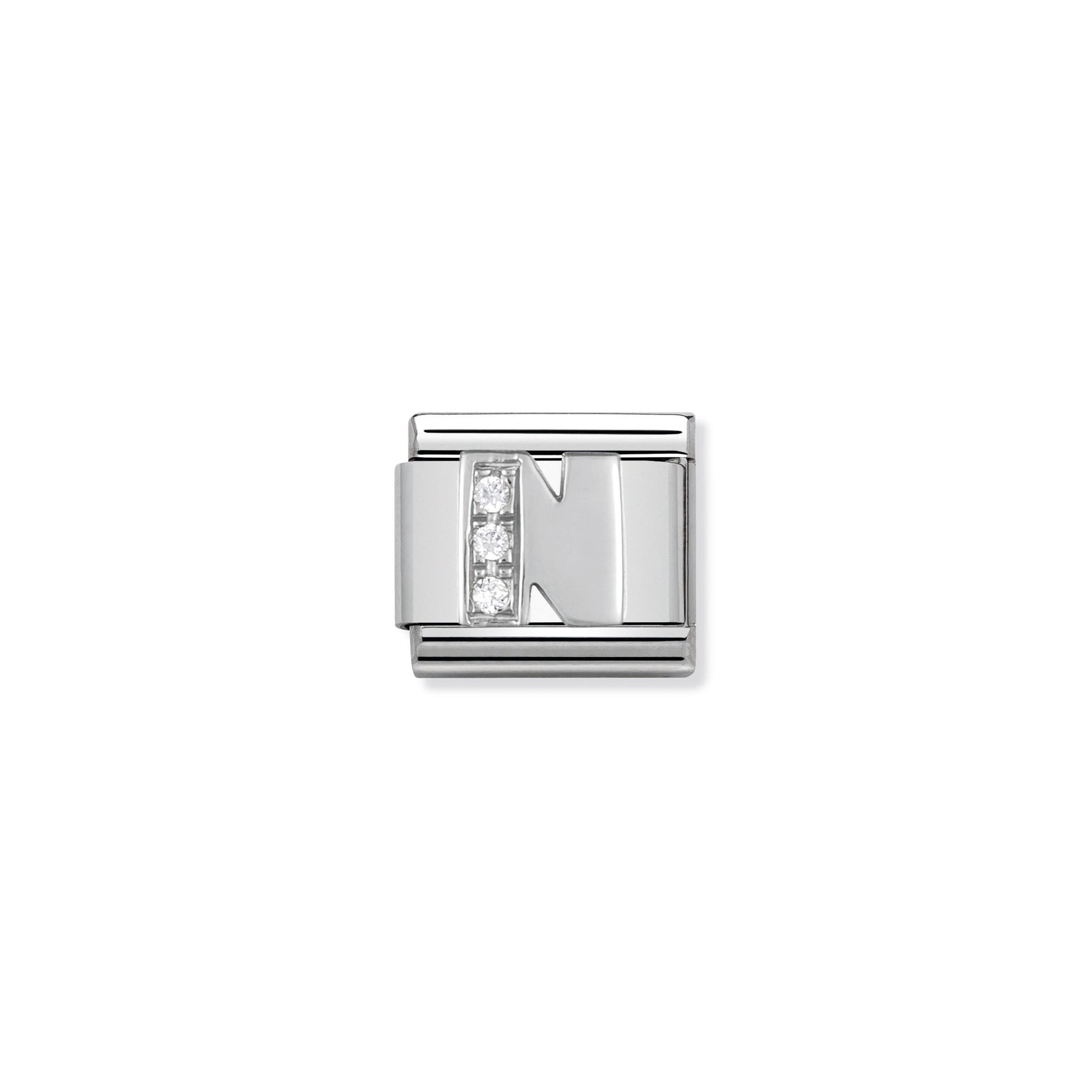 MAILLON COMPOSABLE ARGENT ET ZIRCON N