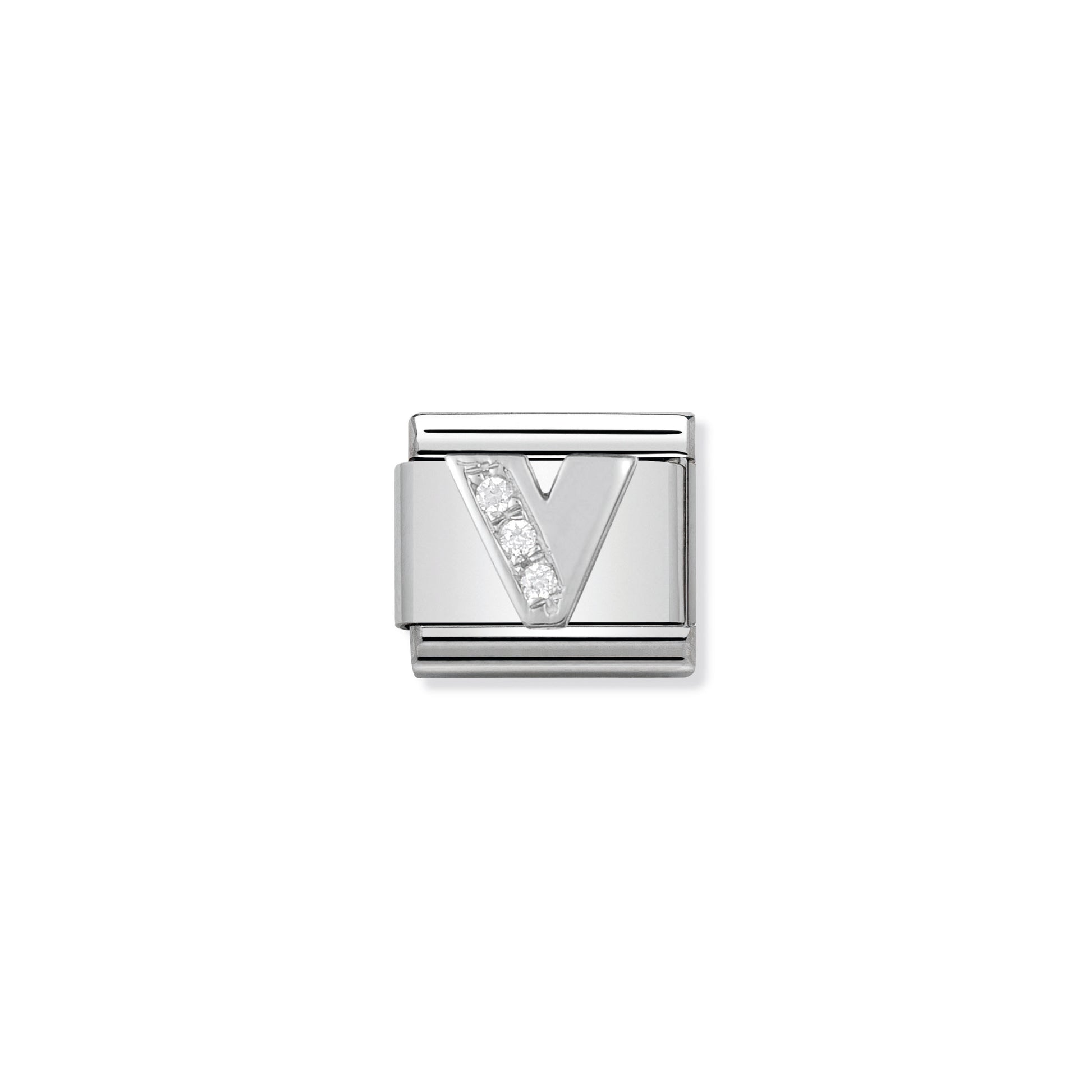 MAILLON COMPOSABLE ARGENT ET ZIRCON V