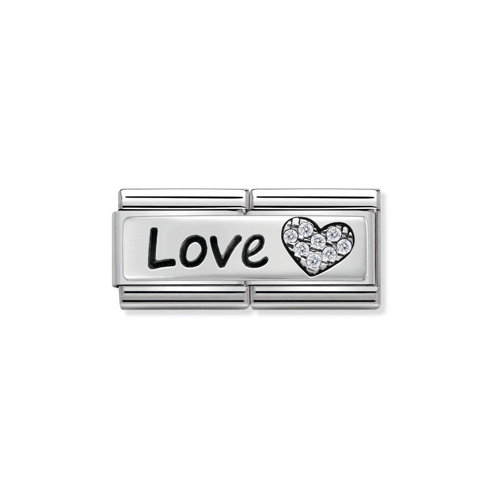 MAILLON COMPOSABLE "LOVE" COEUR BRILLANT