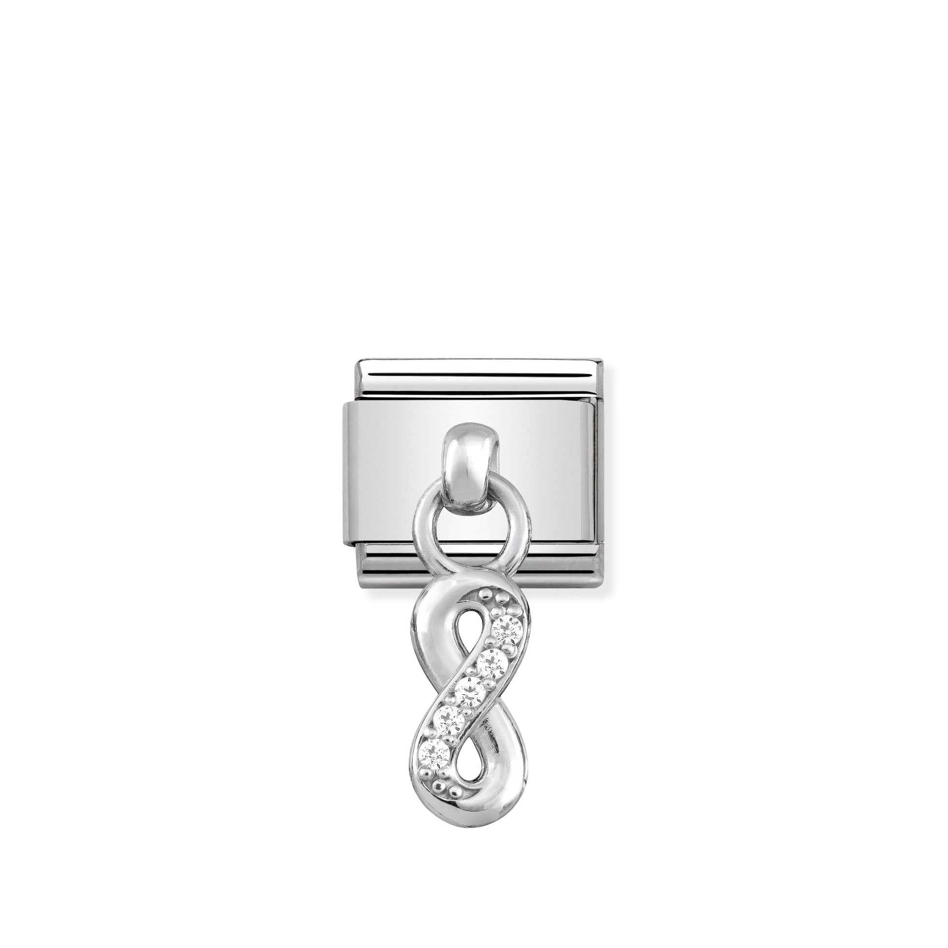MAILLON COMPOSABLE PENDENTIF SIGNE INFINI BRILLANT
