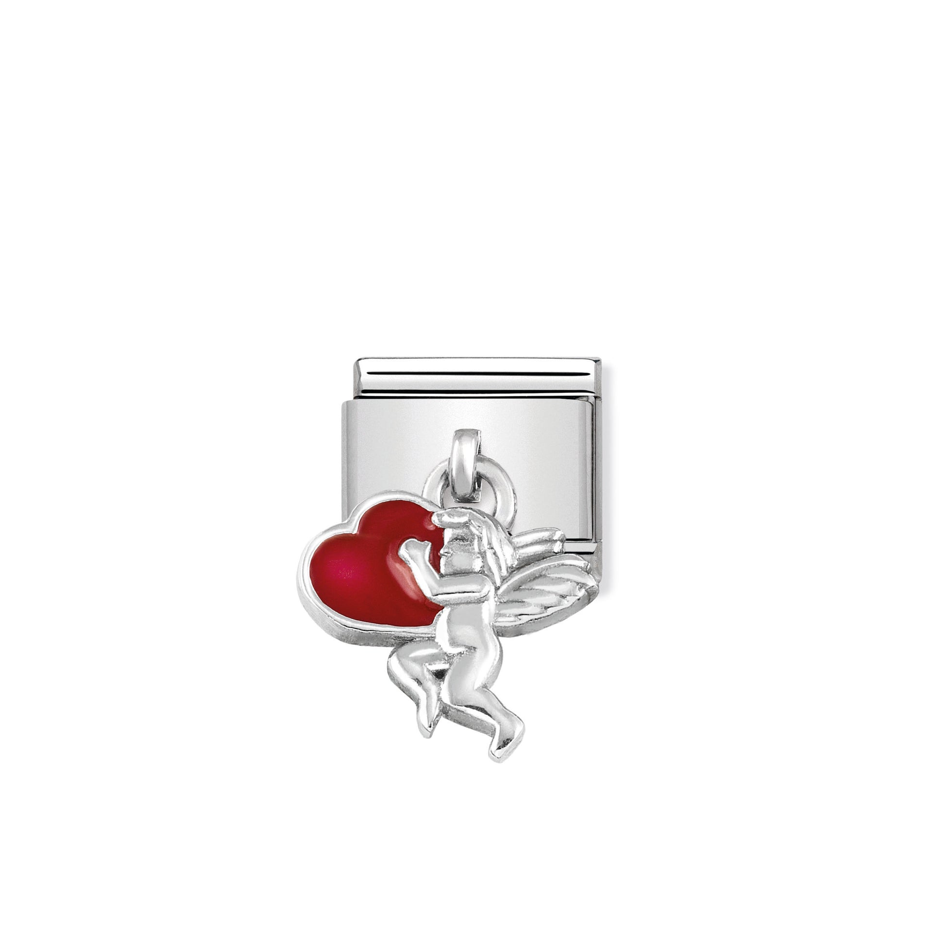 MAILLON COMPOSABLE PENDENTIF ANGE AVEC COEUR