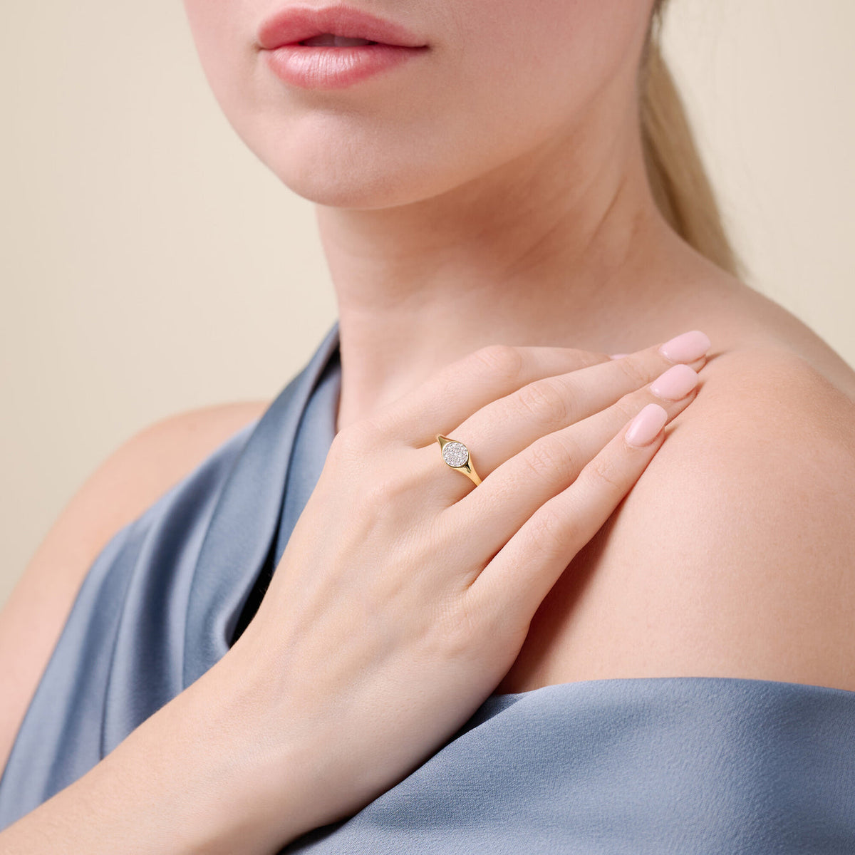 Pave Heart Ring 