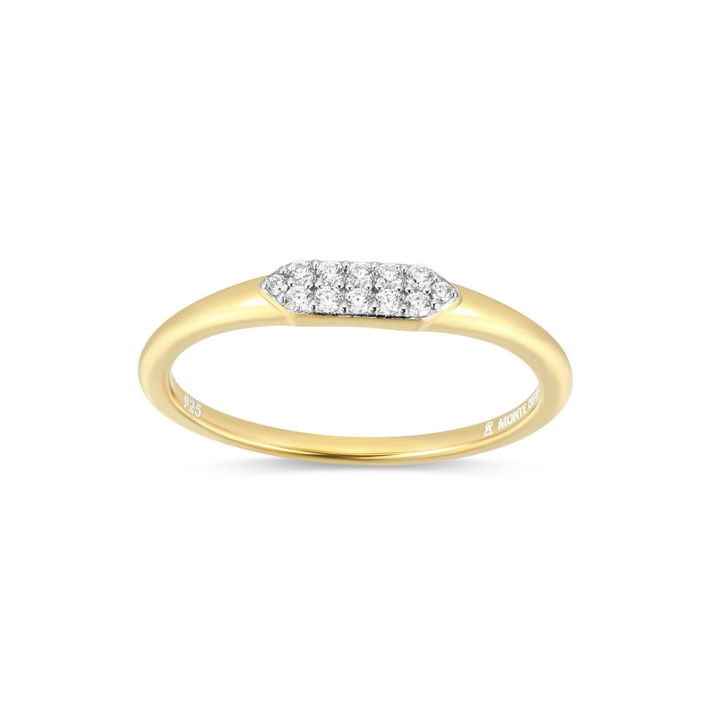 Bague Pavé Hex