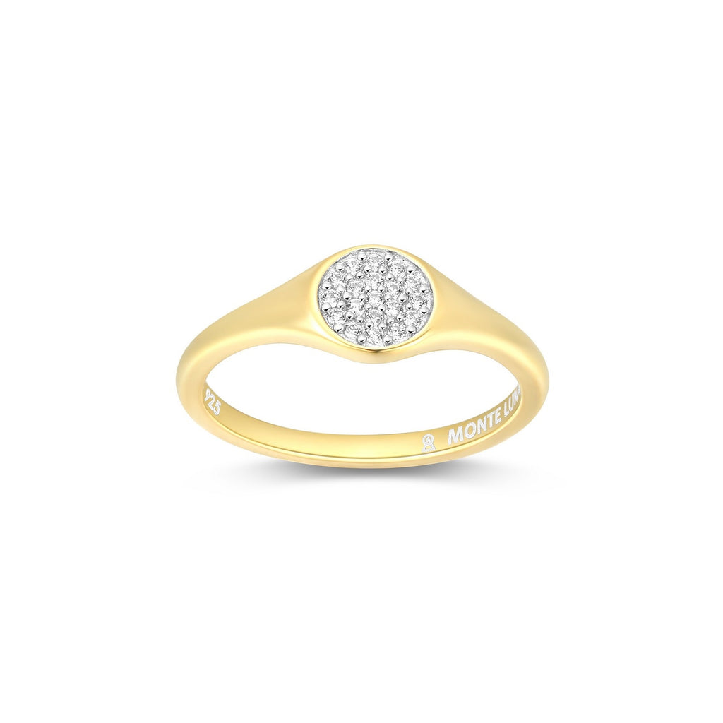 Bague Pave Signet