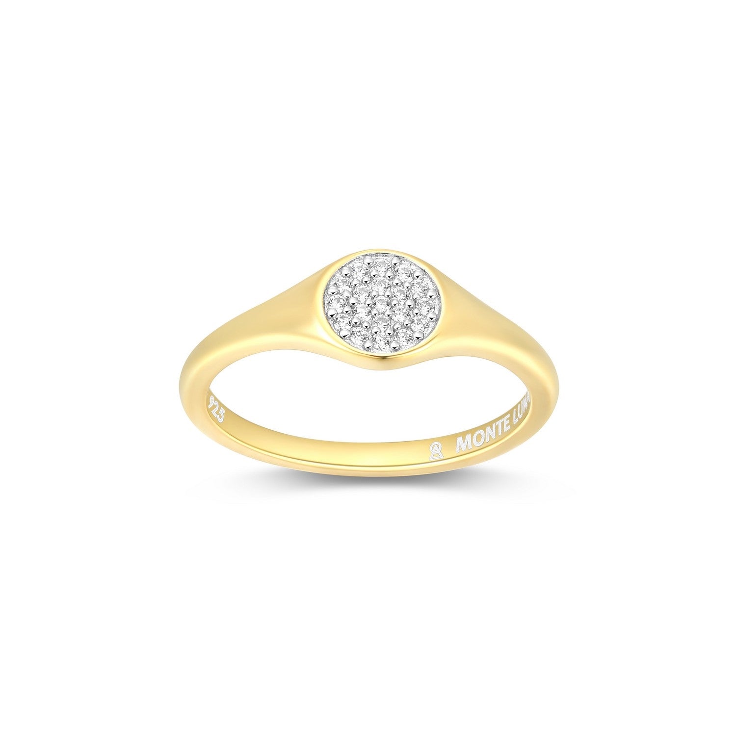 Bague Pave Signet