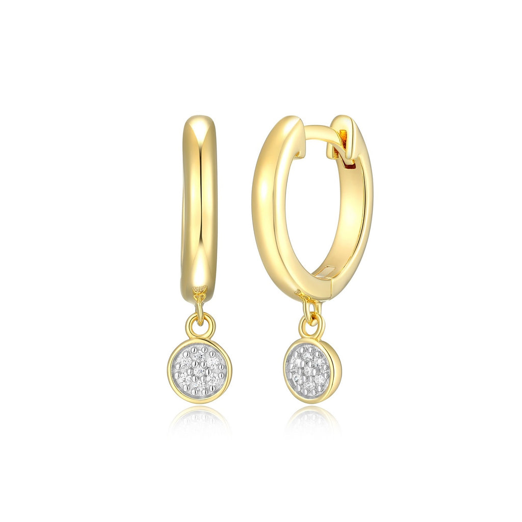 Boucles d'oreilles Drop Huggies Doré