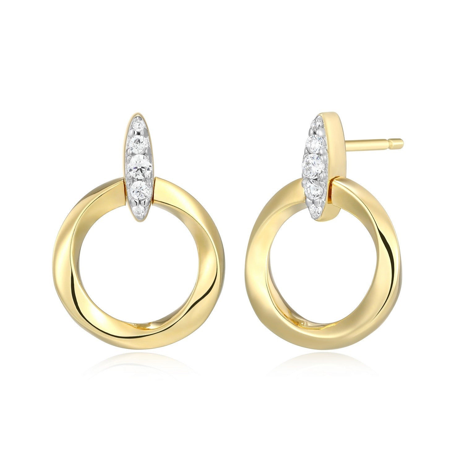 Boucles d'oreilles Cercle Lab Doré