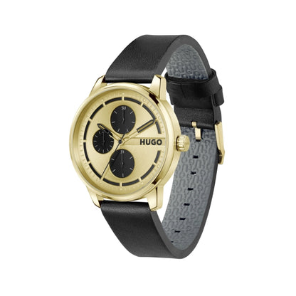 Montre Stamp - Gold and Black