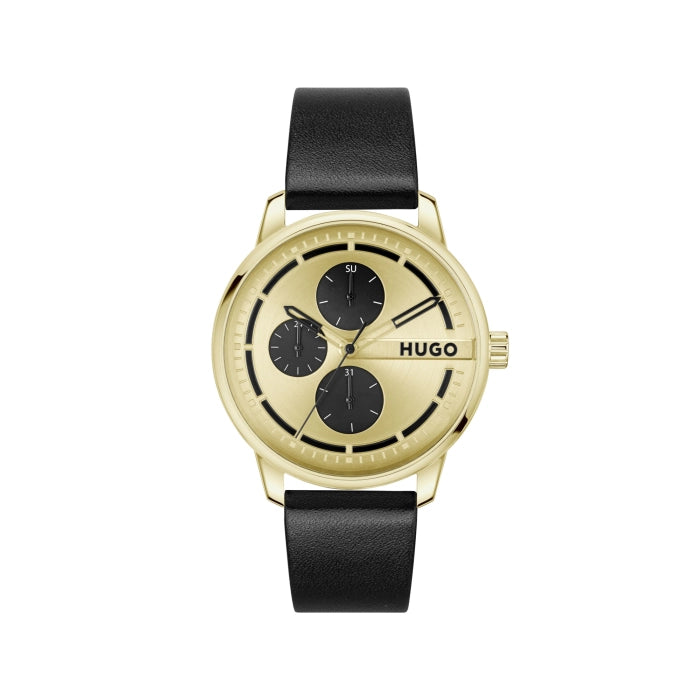 Montre Stamp - Gold and Black