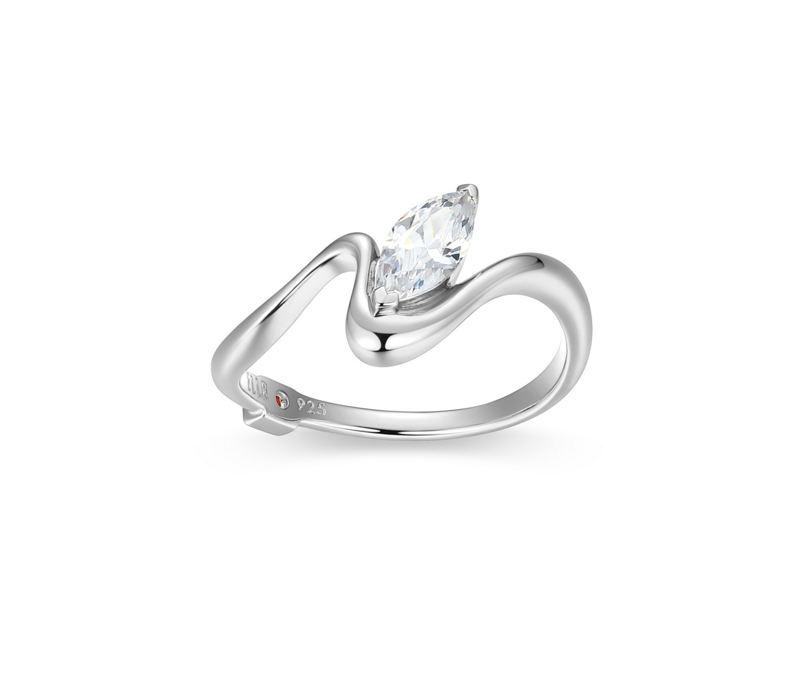 Bague Argent Marquise