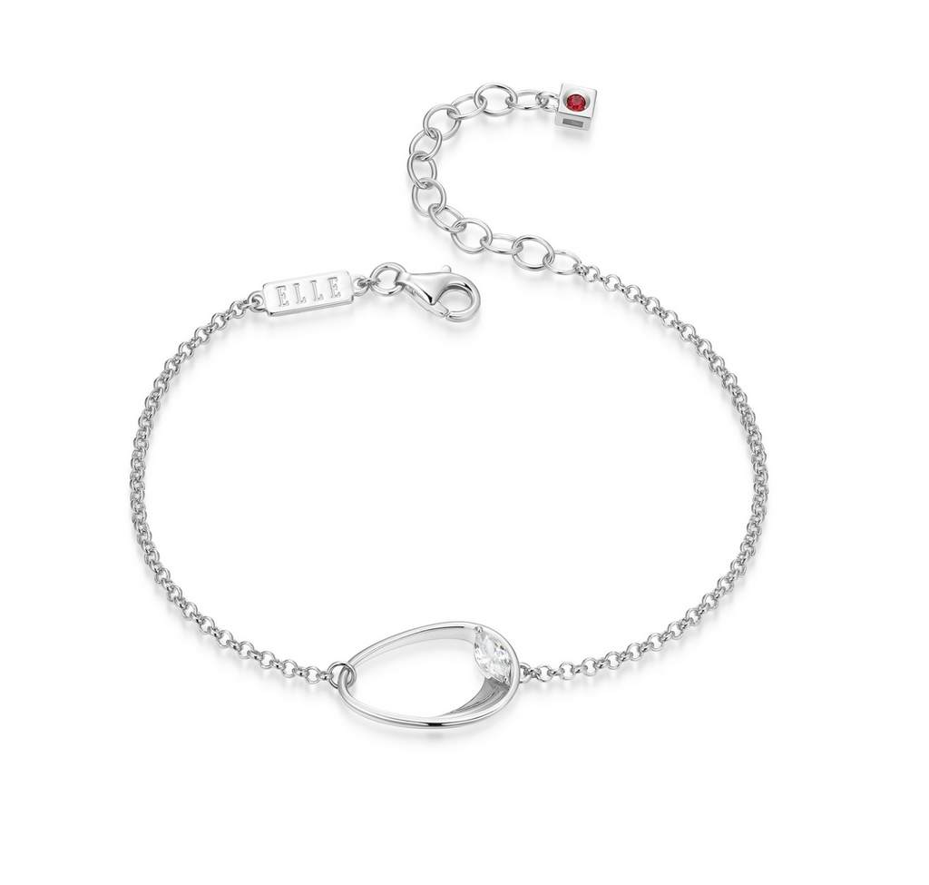 Bracelet argent pierre marquise