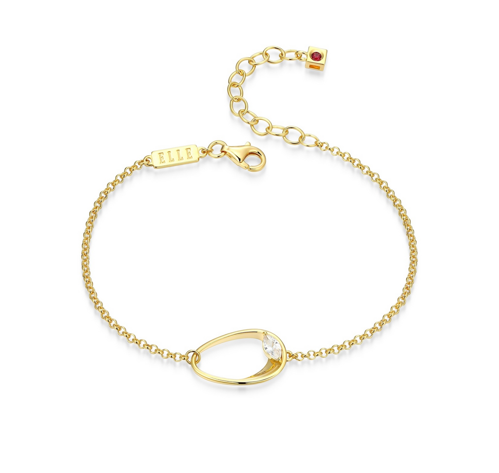 Bracelet argent pierre marquise