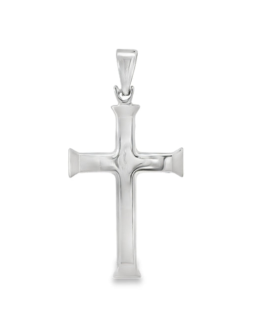 Pendentif Croix Bout Brossé