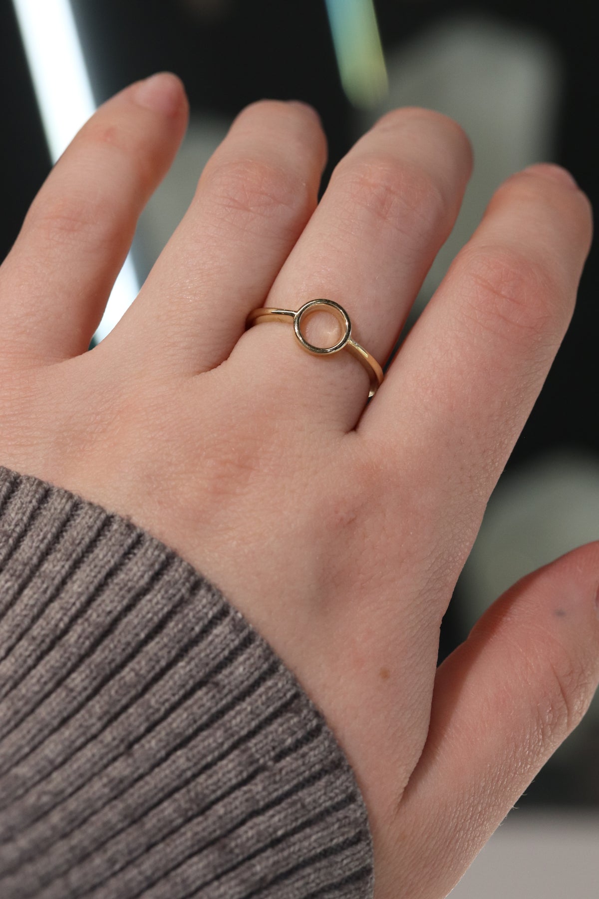 Open Circle Ring 