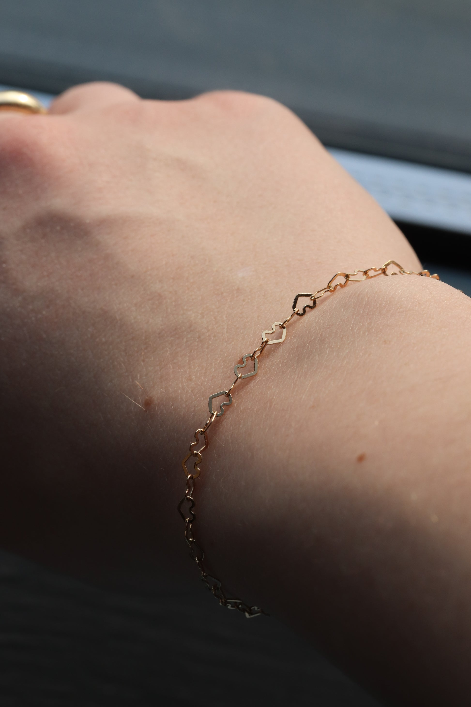 Bracelet Chainette Coeur