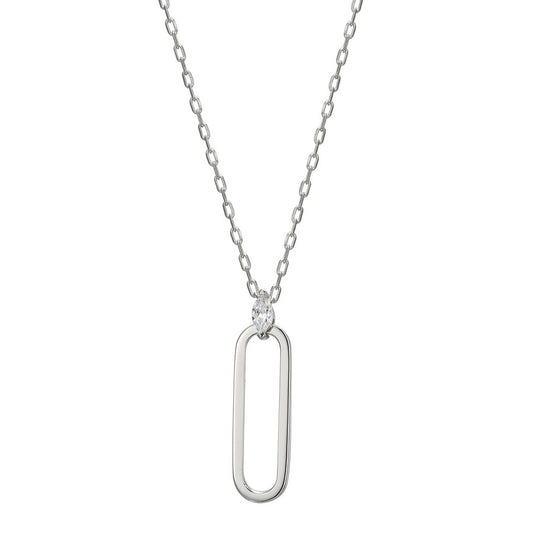 Collier Parallel avec zircon