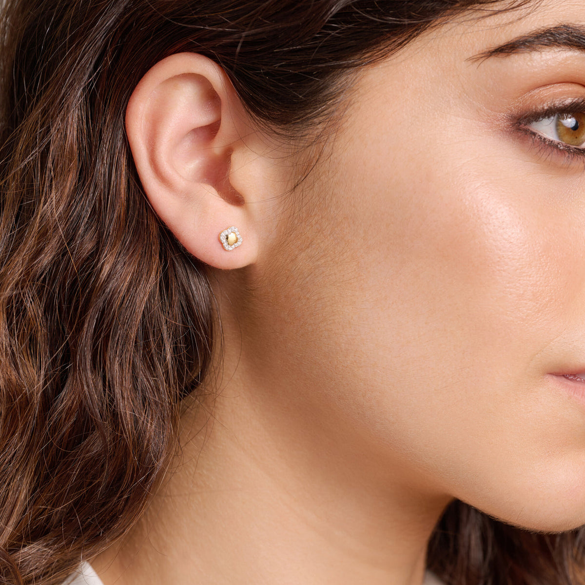 Circle Lab Earrings