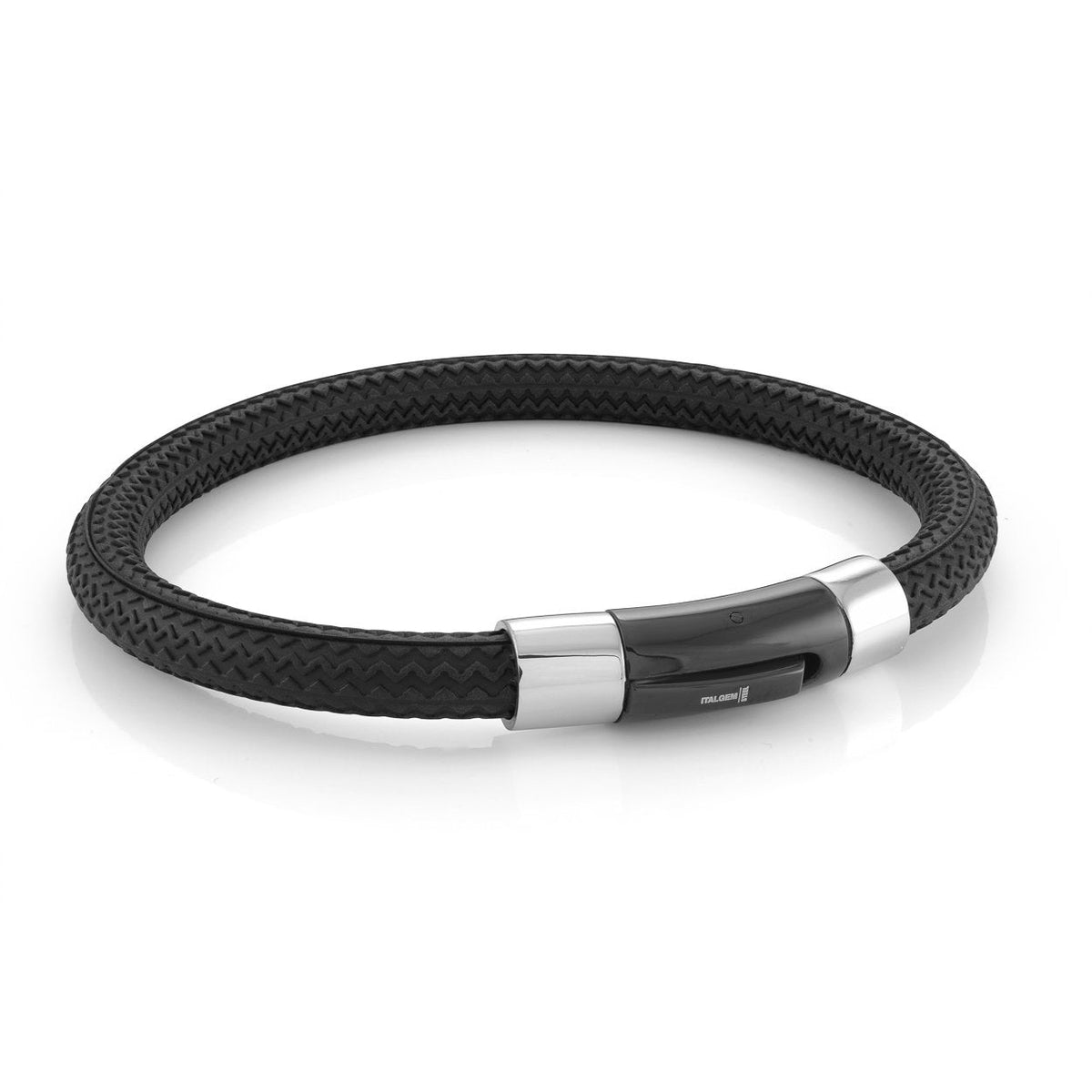 Rubber Tire Bracelet with Steel