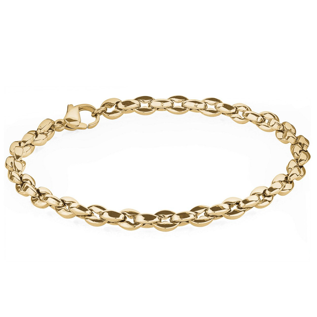 Bracelet Acier Poli Oval