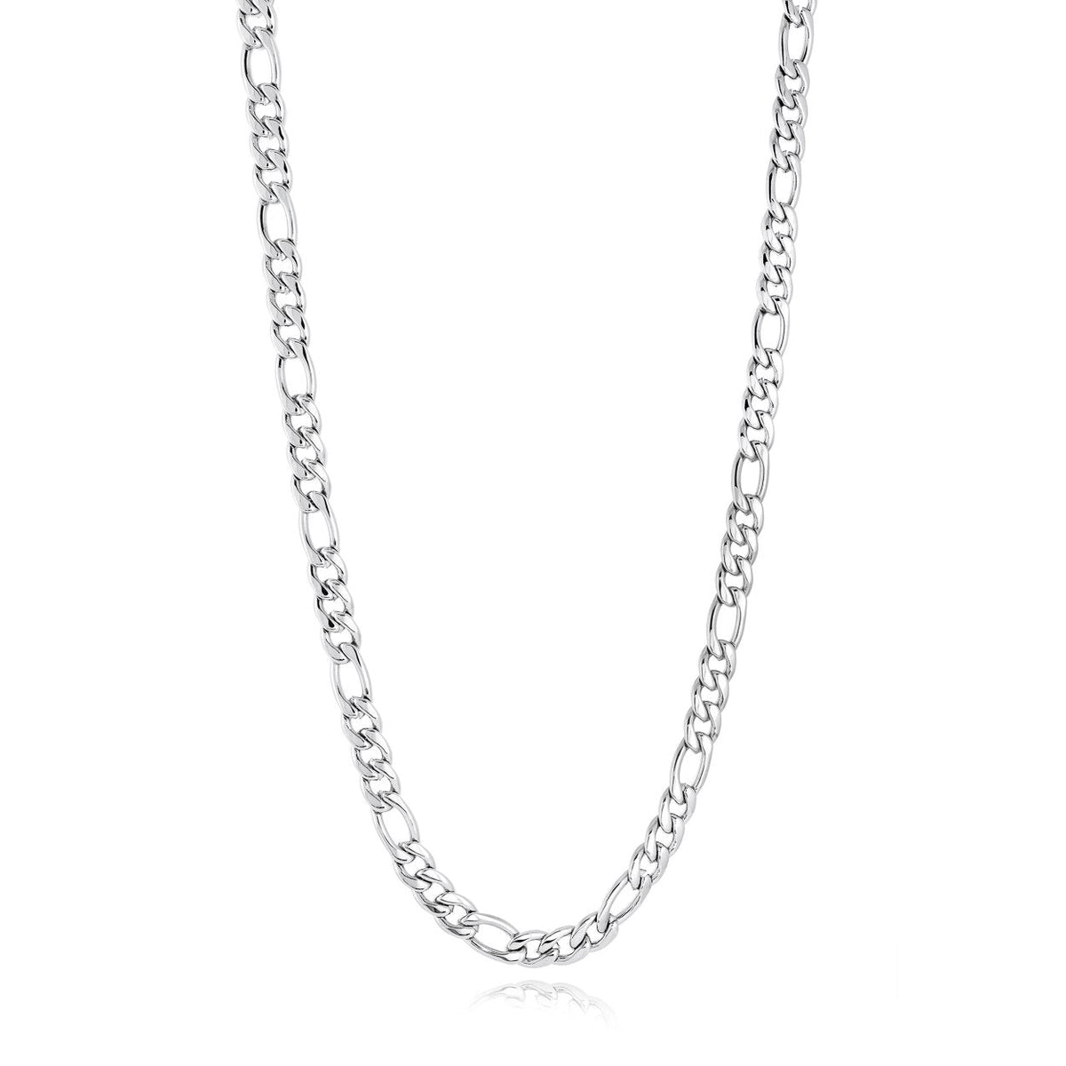 4.5mm Figaro Chain in Steel