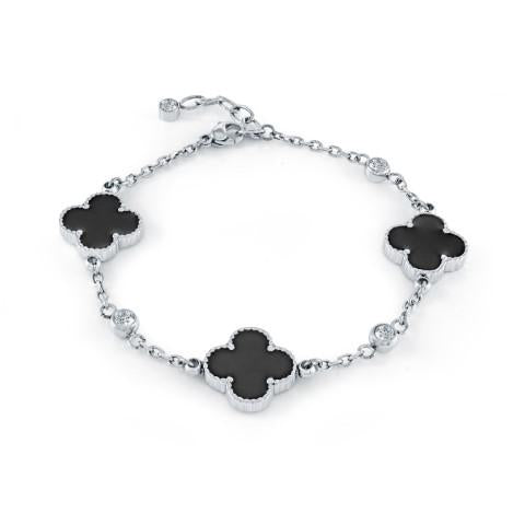 Lucky Flower Steel Bracelet