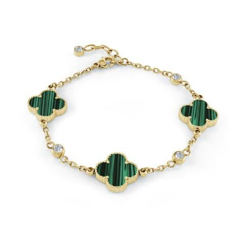 Lucky Flower Steel Bracelet