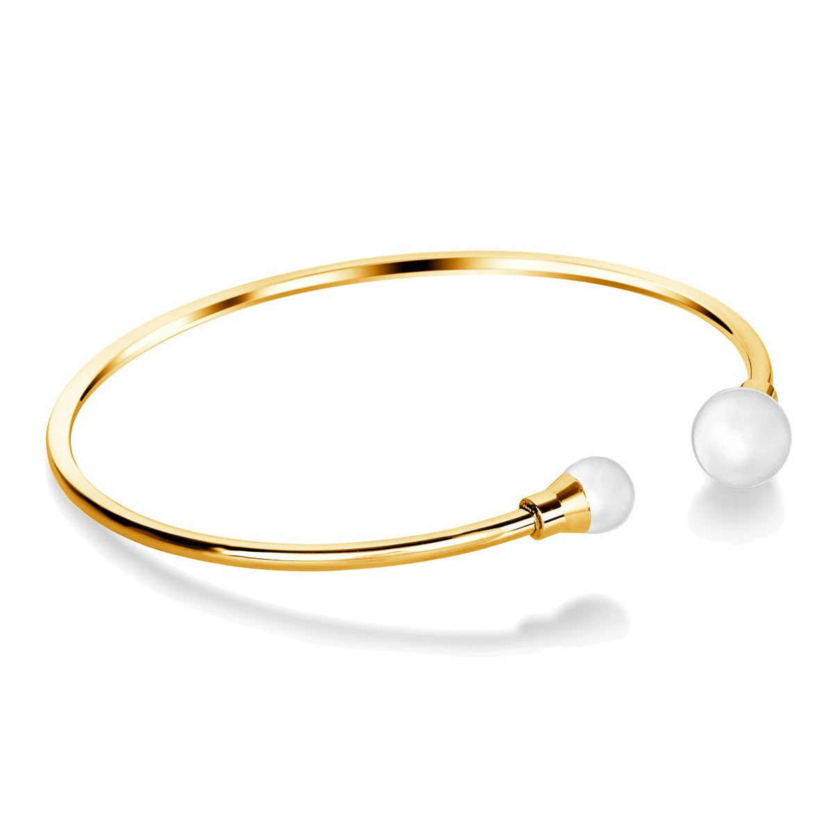 Steel Cuff Bracelet with Swarovski Beads