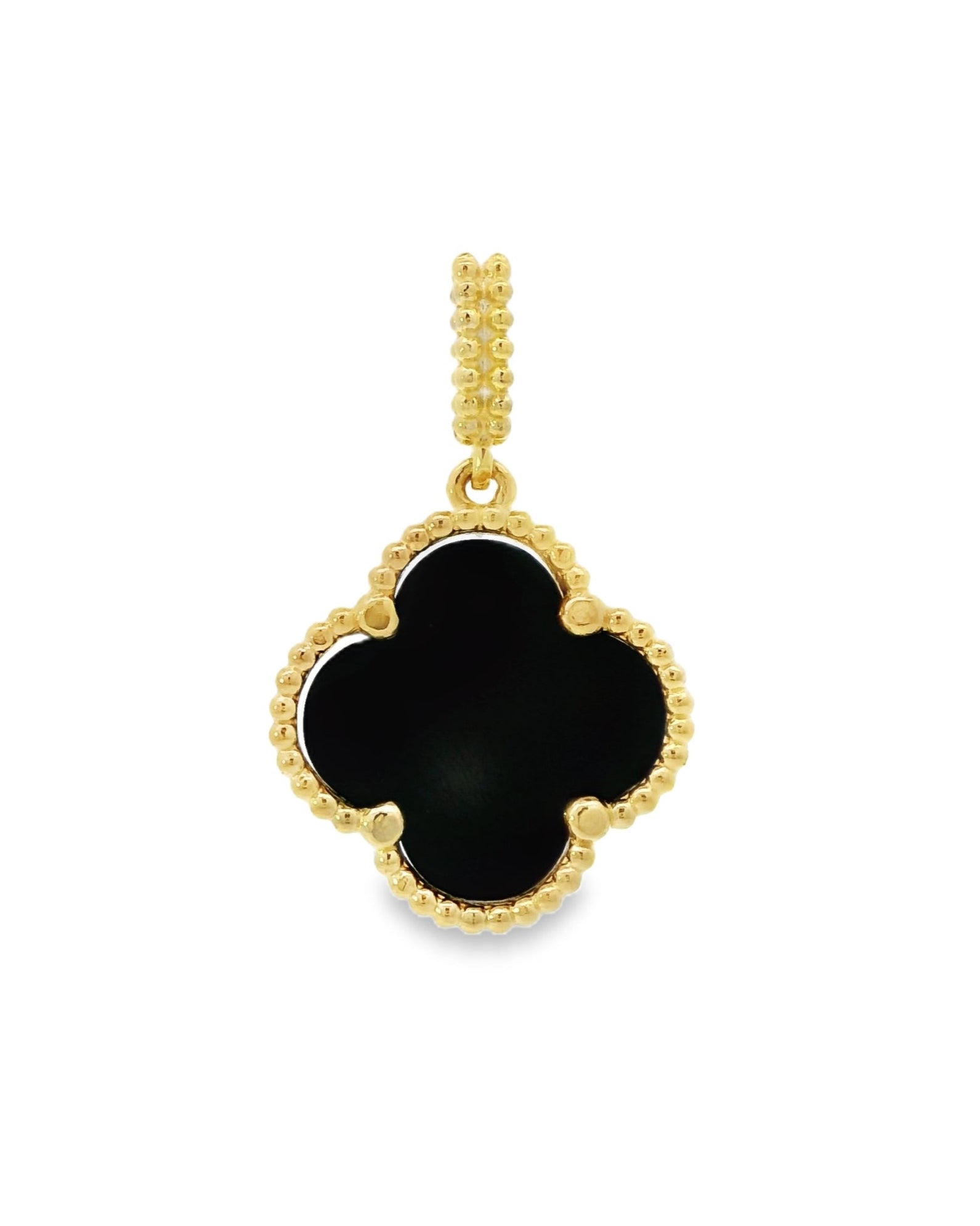 Pendentif Trèfle Noir