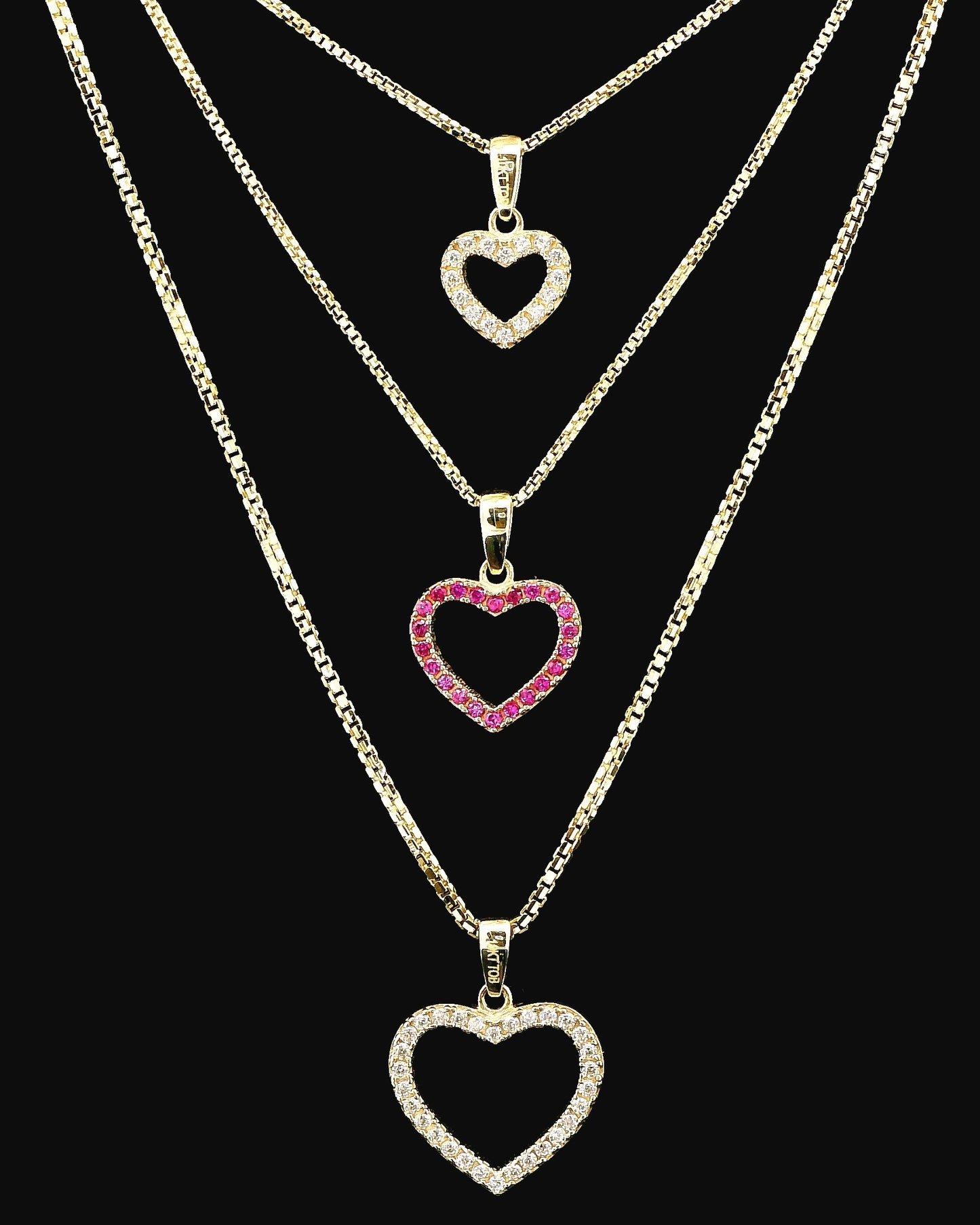 Pendentif coeur réversible