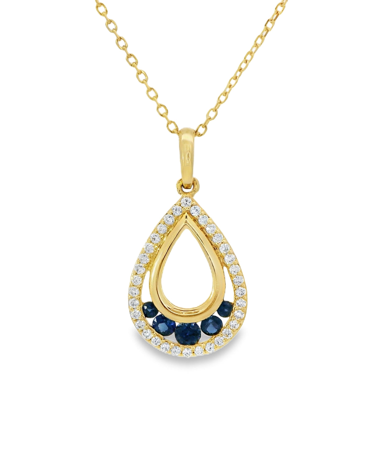 Collier Goutte Bleu