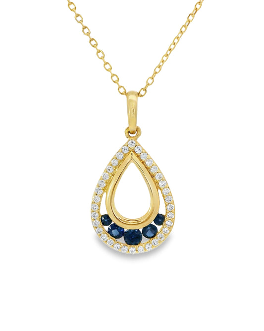 Collier Astre Bleu